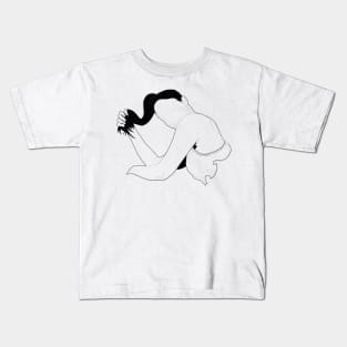 Black & white Elegant Art 18 Kids T-Shirt